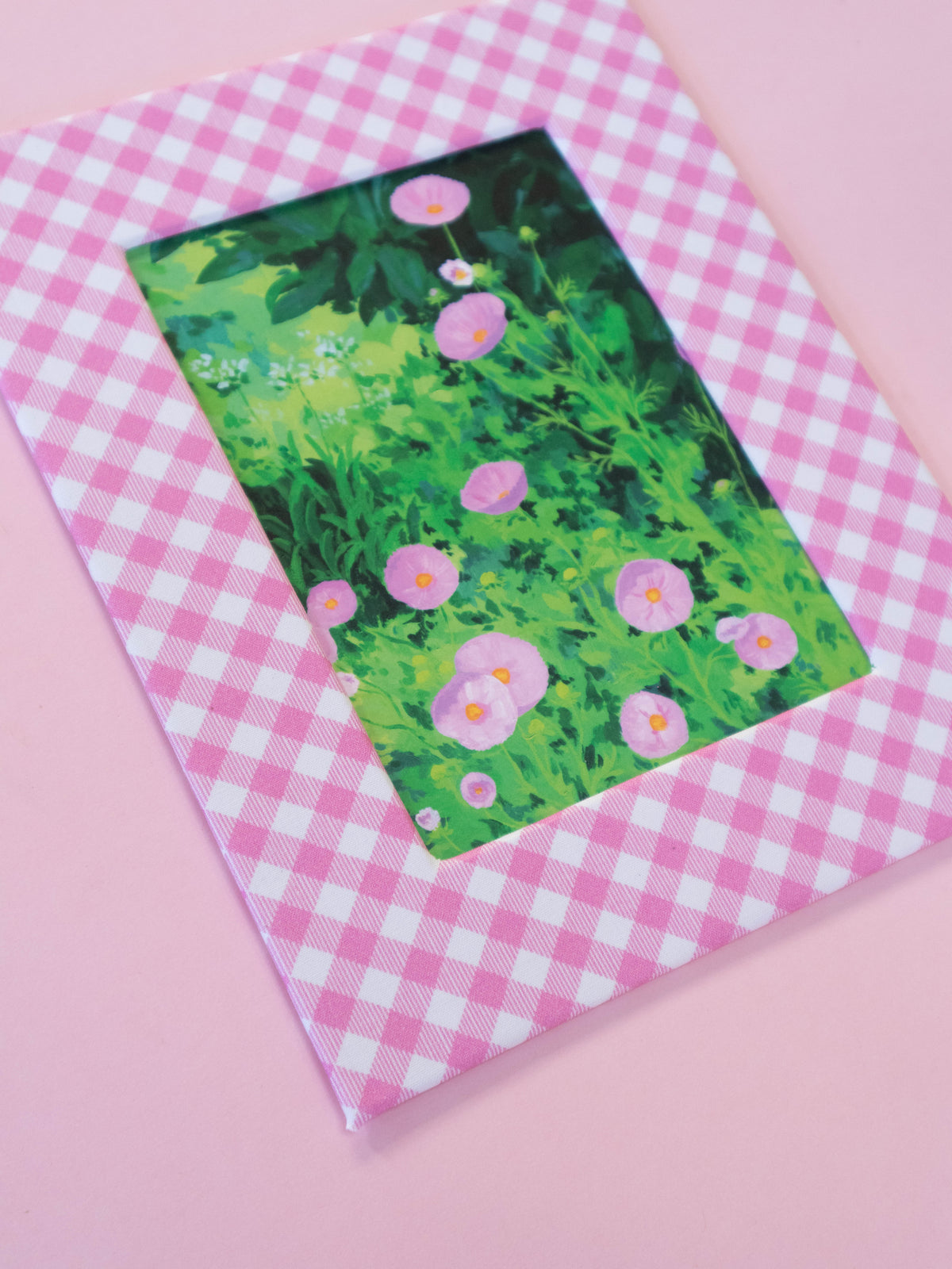 summer cosmos - fabric matted art print