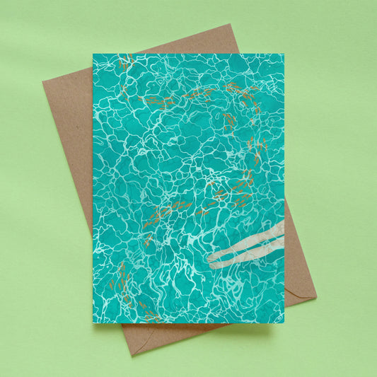 greeting card - me and the sea