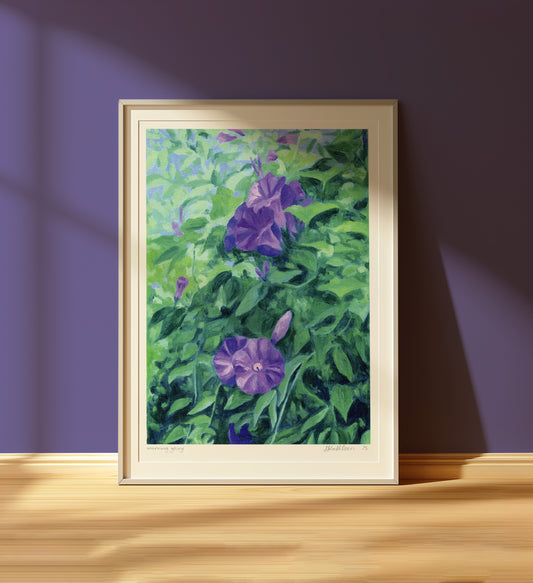 morning glory - art print