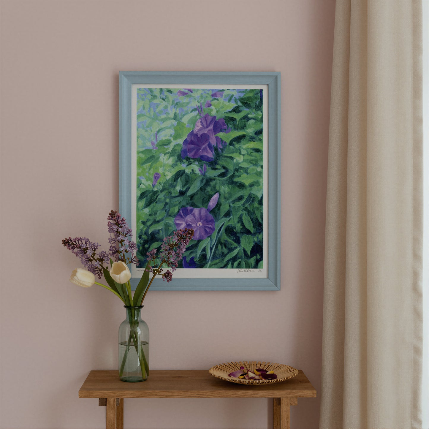 morning glory - art print