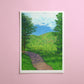 mountainside journey - art print