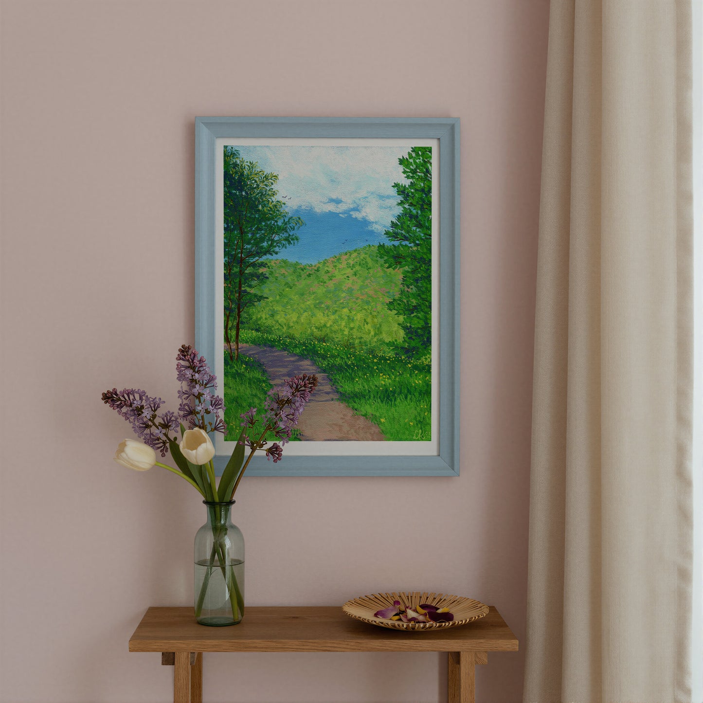 mountainside journey - art print