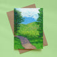 greeting card - mountainside journey