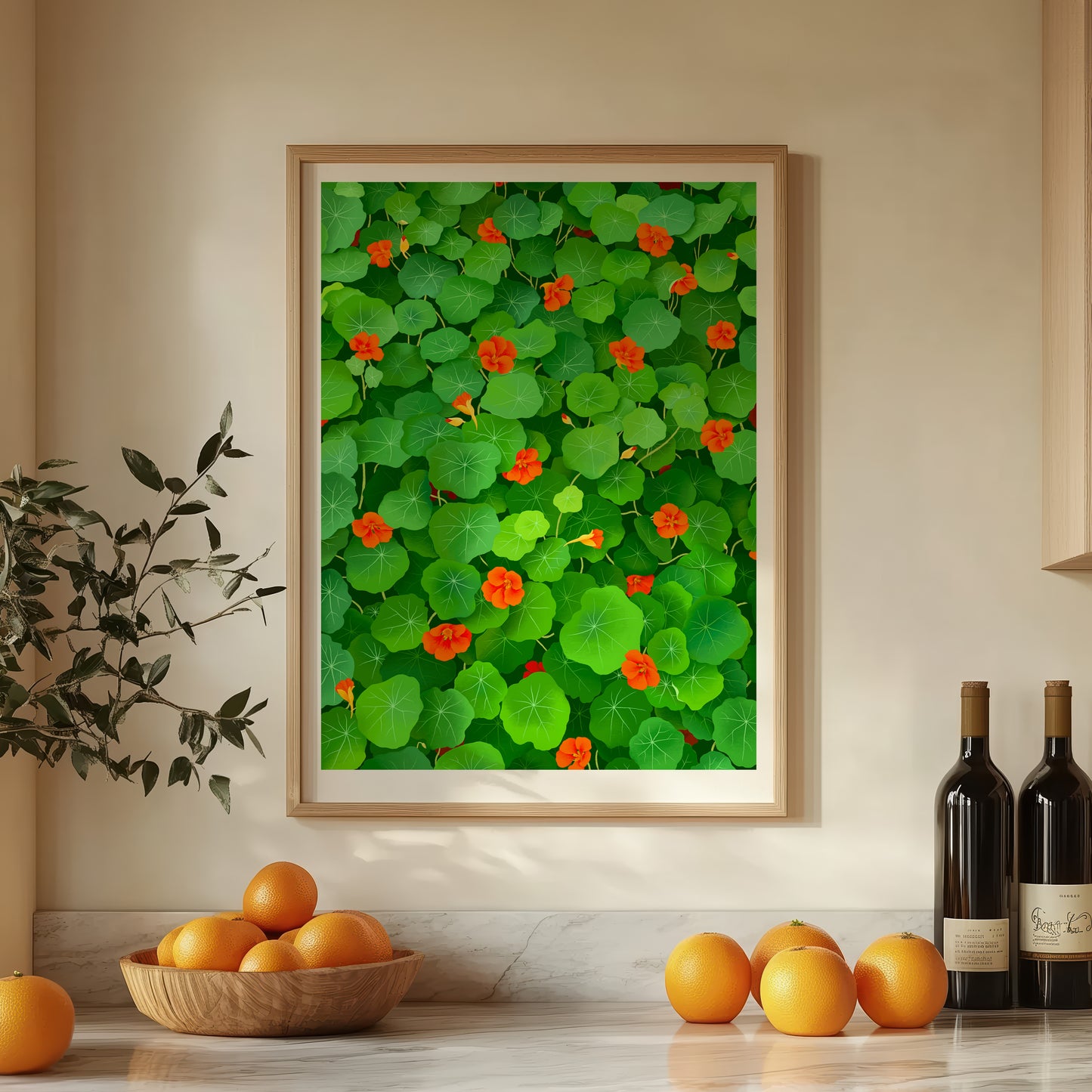 nasturtiums - art print
