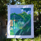 organic cotton tea towel - after the swim