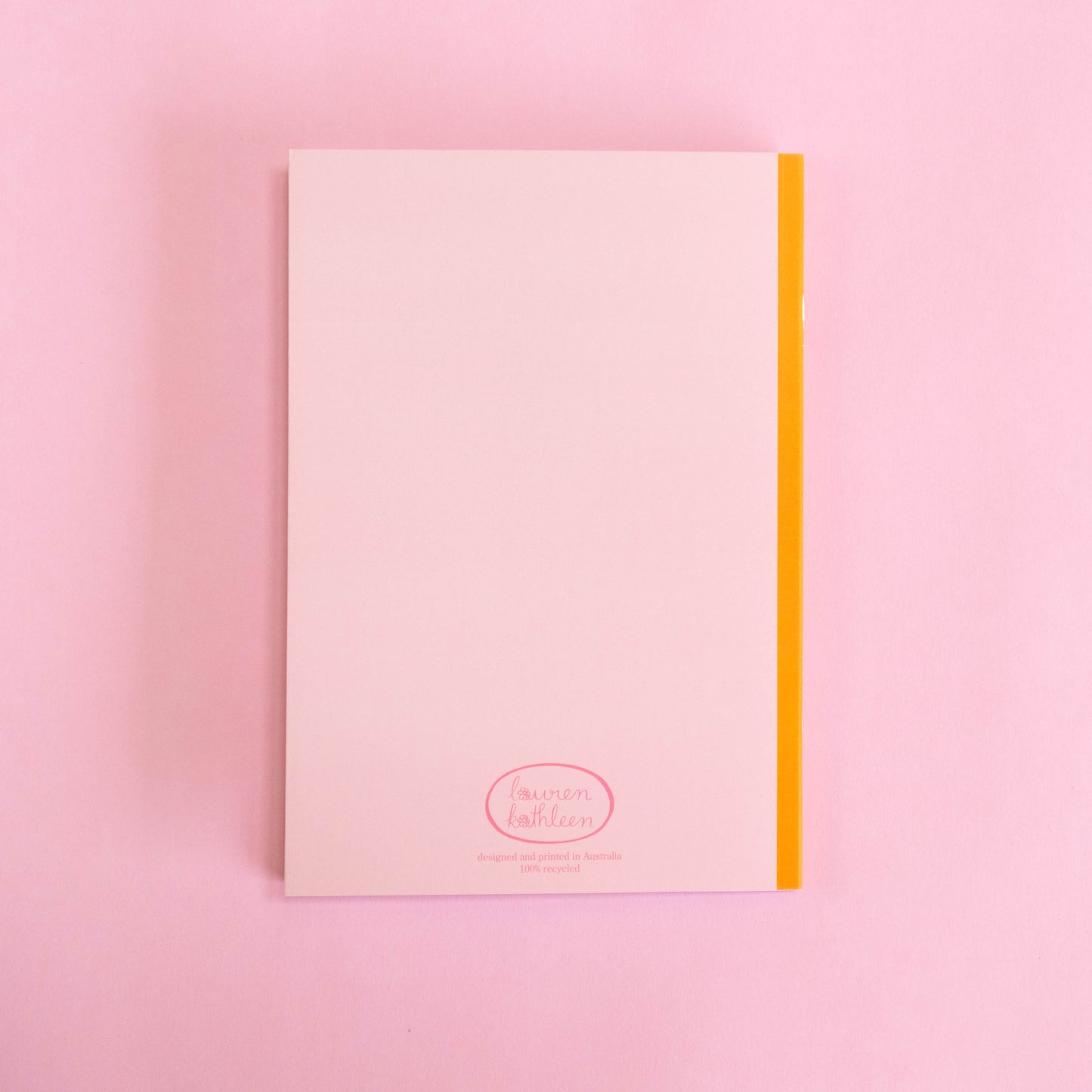 saddle bound A5 notebook - in the peach tree