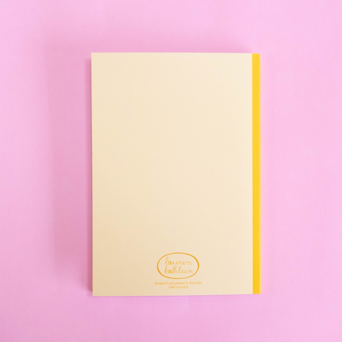 saddle bound A5 notebook - sunflower stem