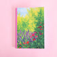 saddle bound A5 notebook - fleeting flower patch