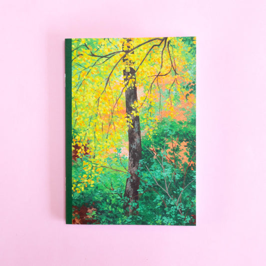 saddle bound A5 notebook - autumn glade