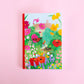 saddle bound A5 notebook - the gardener