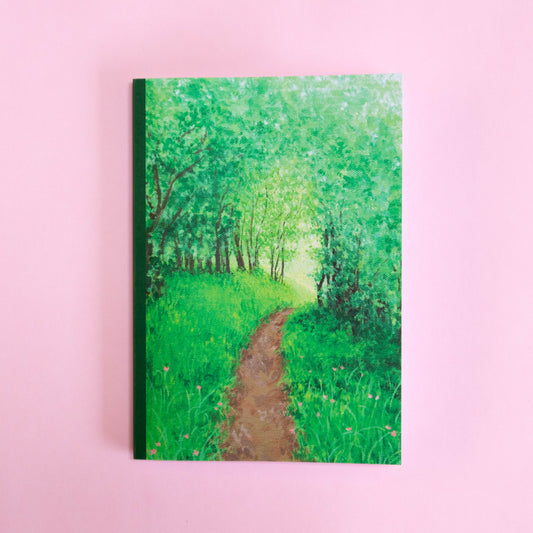 saddle bound A5 notebook - follow your path