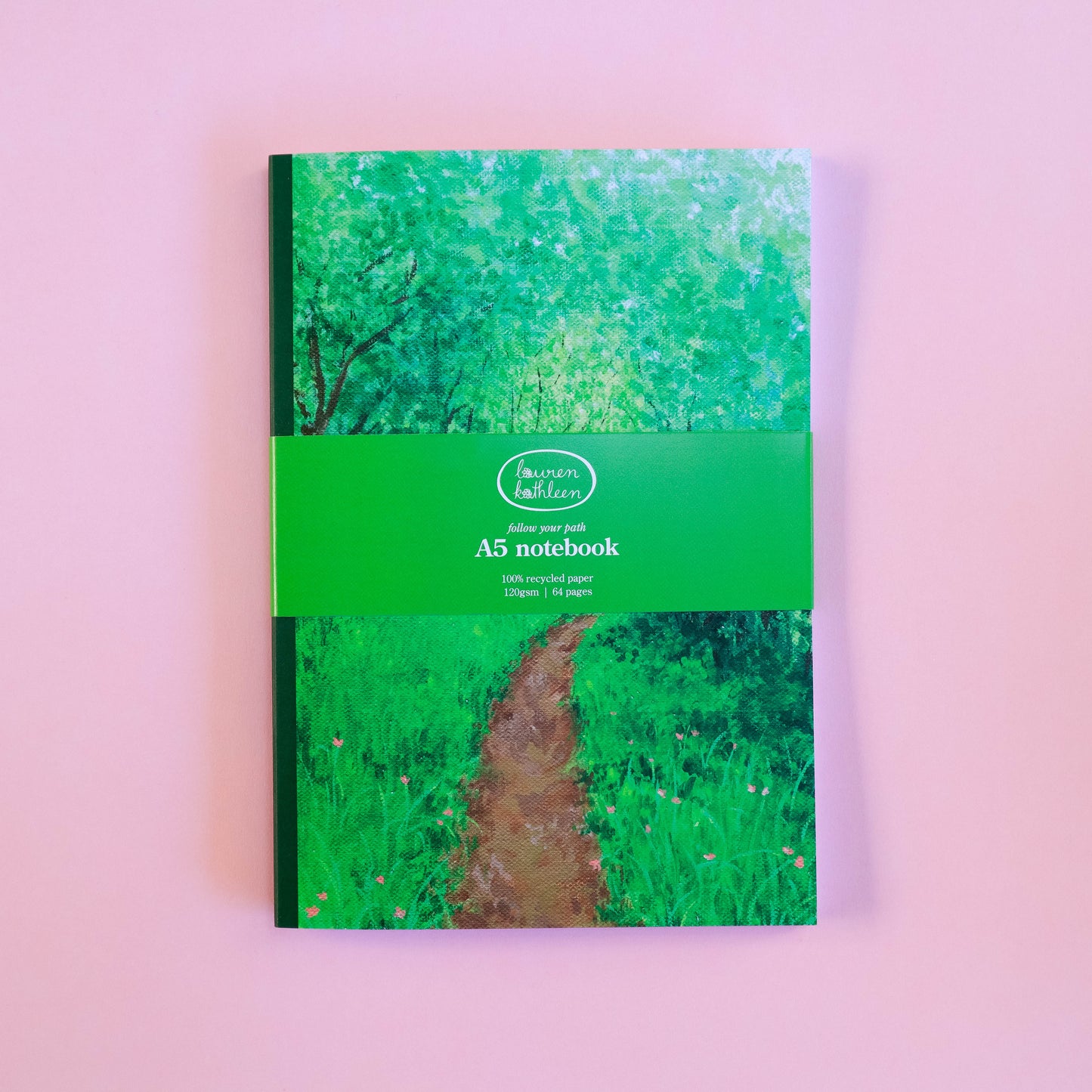saddle bound A5 notebook - follow your path