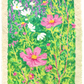 oil pastel cosmos - framed original
