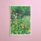 oil pastel garden #2 - art print