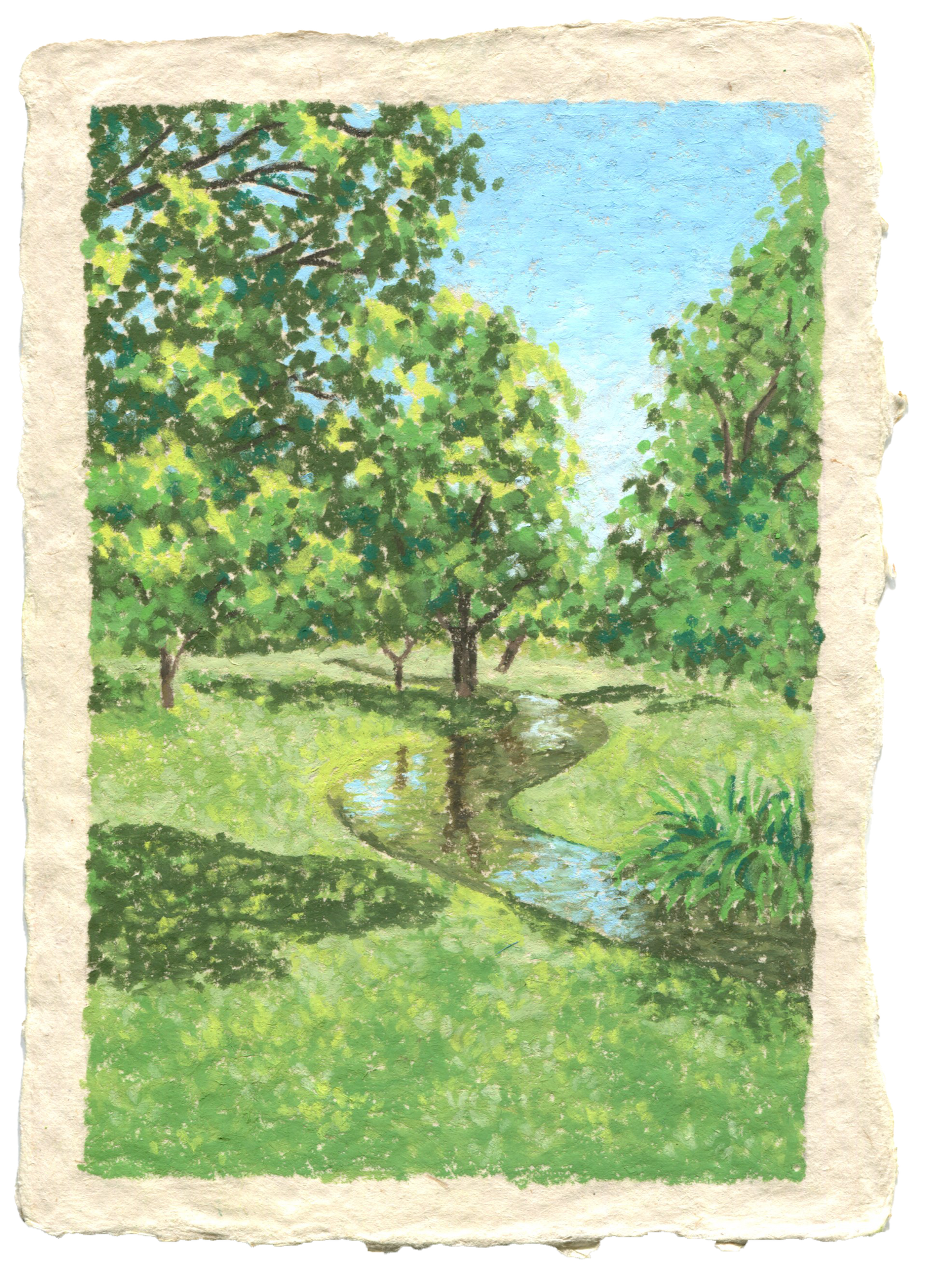 oil pastel mini #9 - original