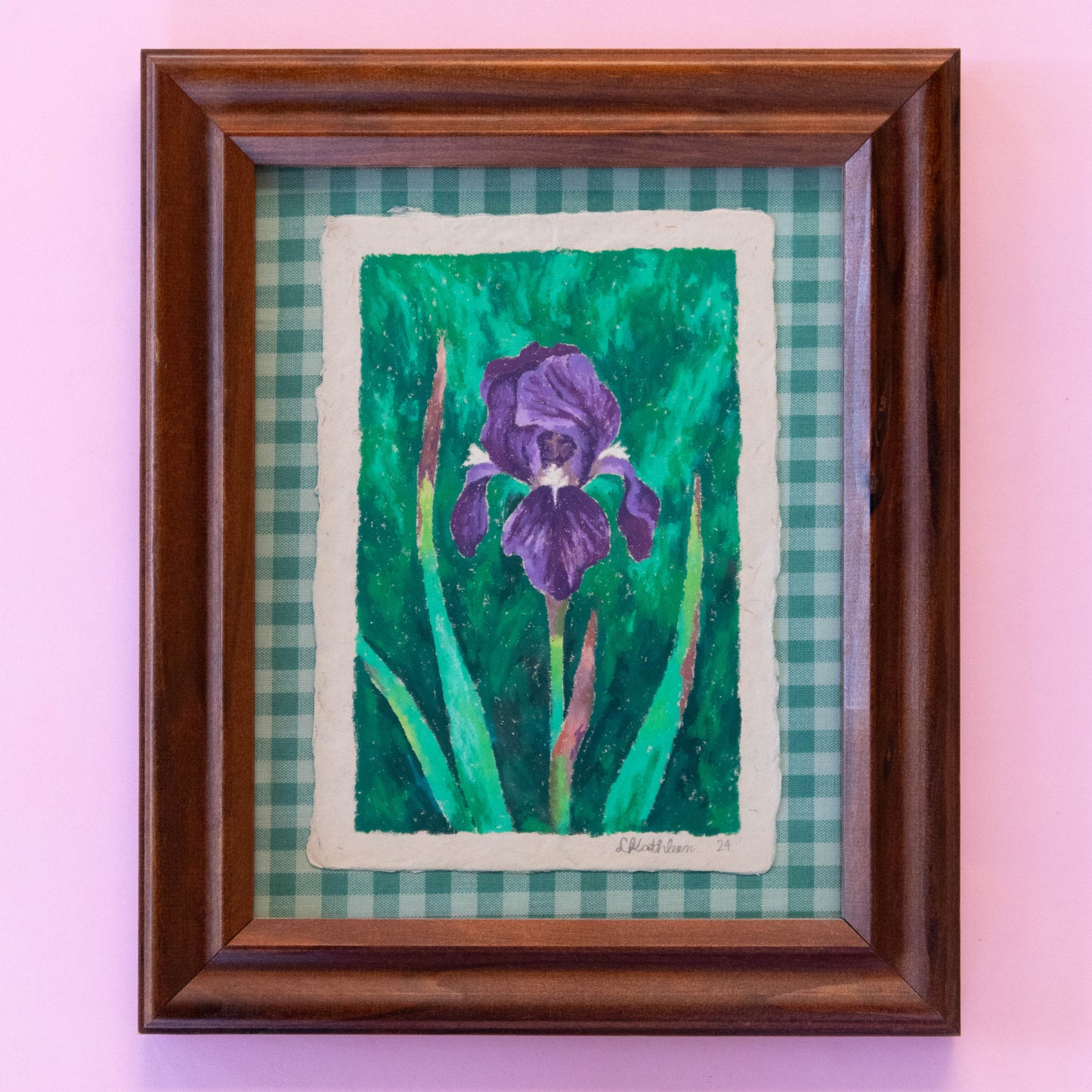 oil pastel mini #1 - framed original