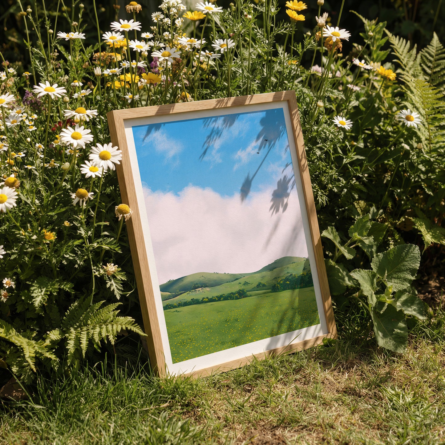 over the hills - art print