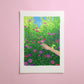 picking posies - art print