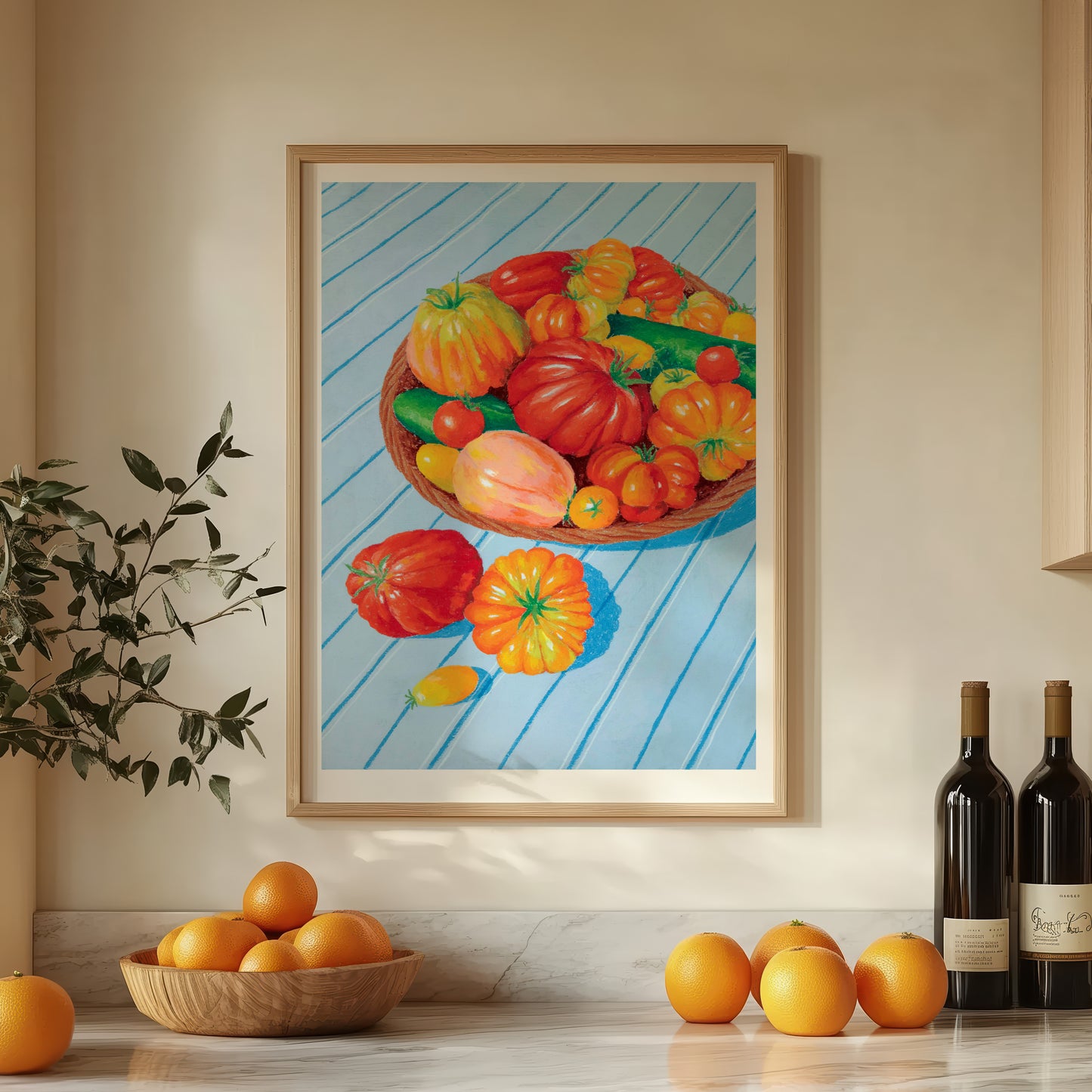 a plethora of tomatoes - art print