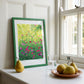 pocket of zinnias - art print