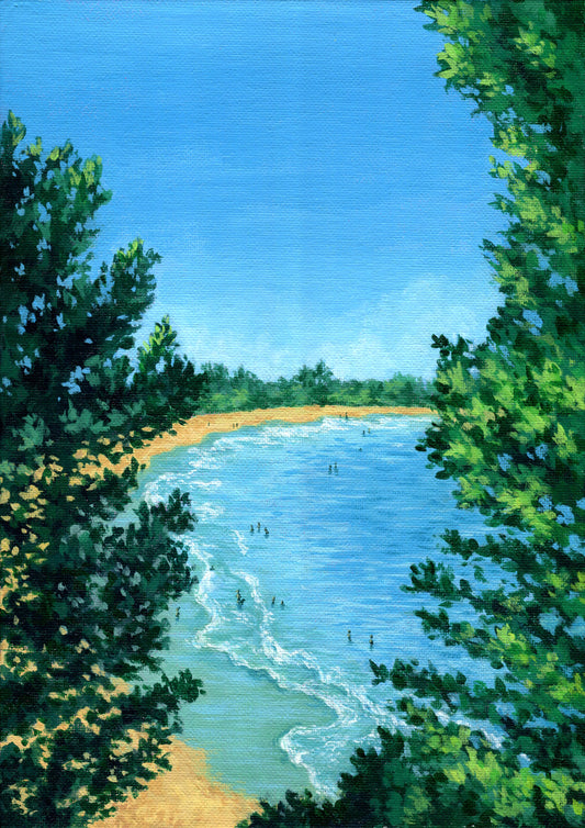 seaside afternoon - art print