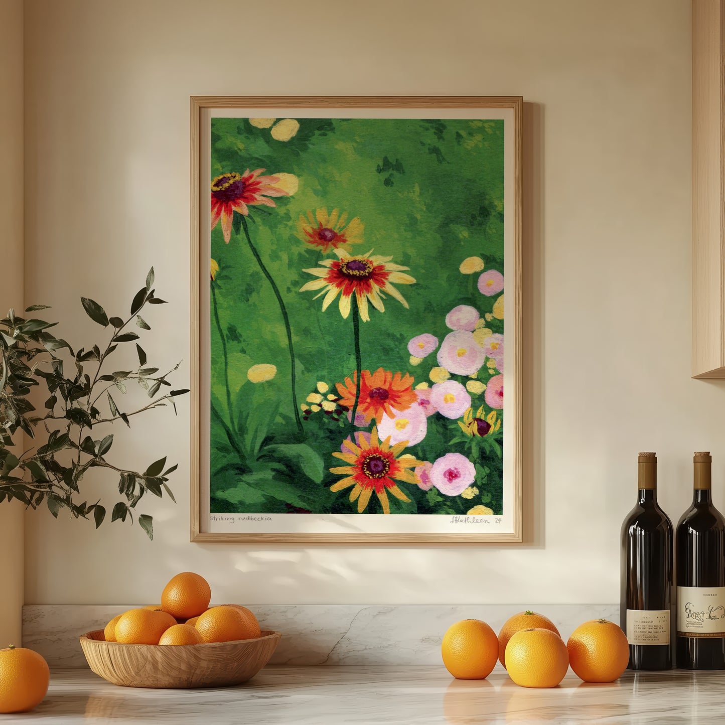 striking rudbeckia - art print
