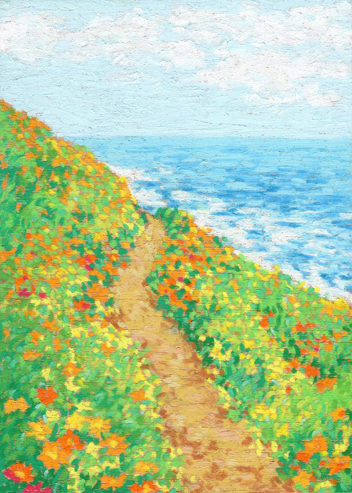spring at carickalinga point - framed original