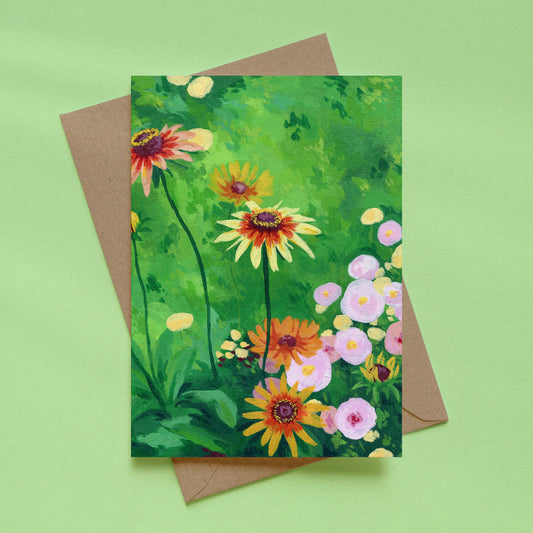 greeting card - striking rudbeckia