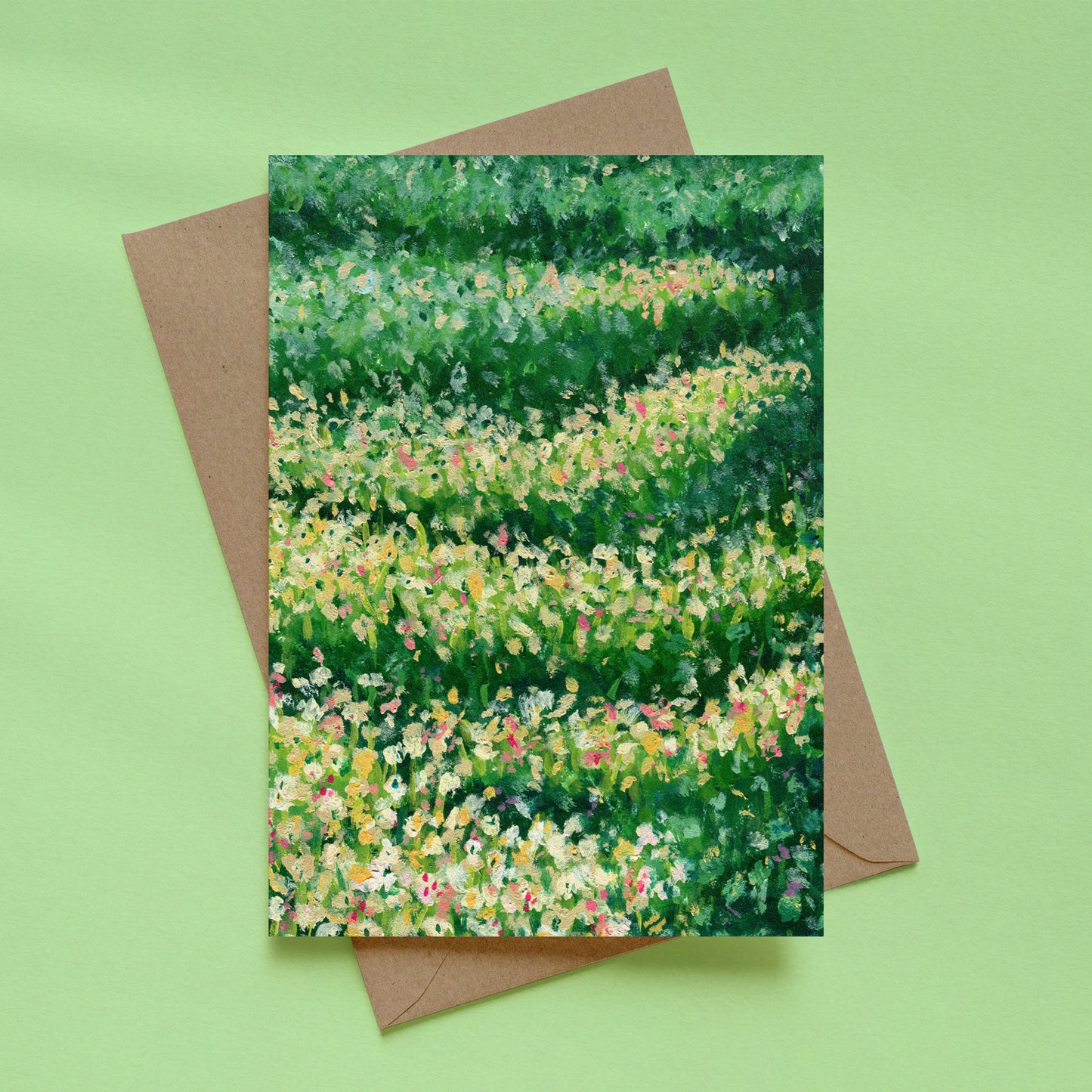 greeting card - sunlit field