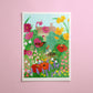 the gardener - art print