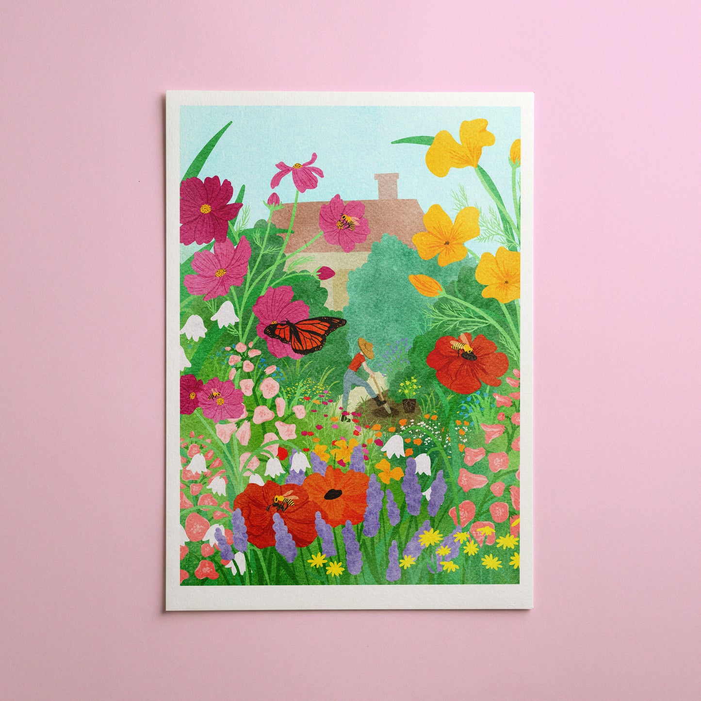 the gardener - art print
