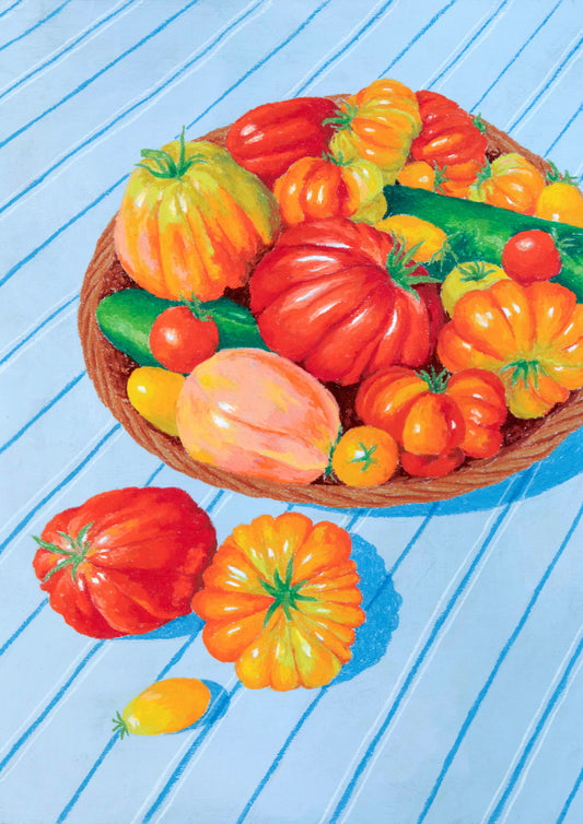 a plethora of tomatoes - art print