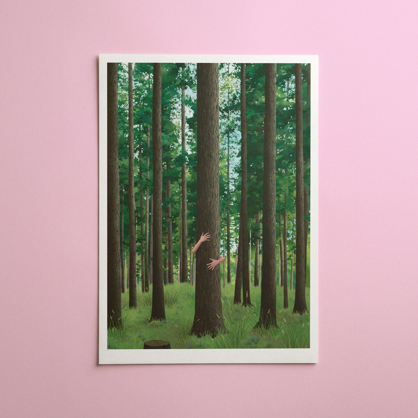 tree hugger - art print