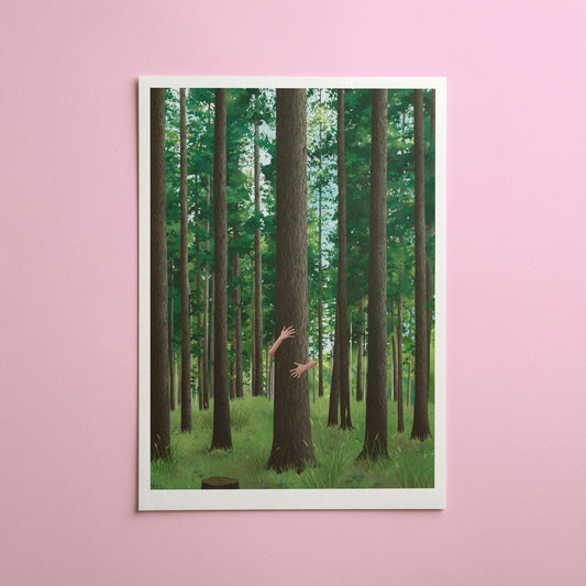 tree hugger - art print