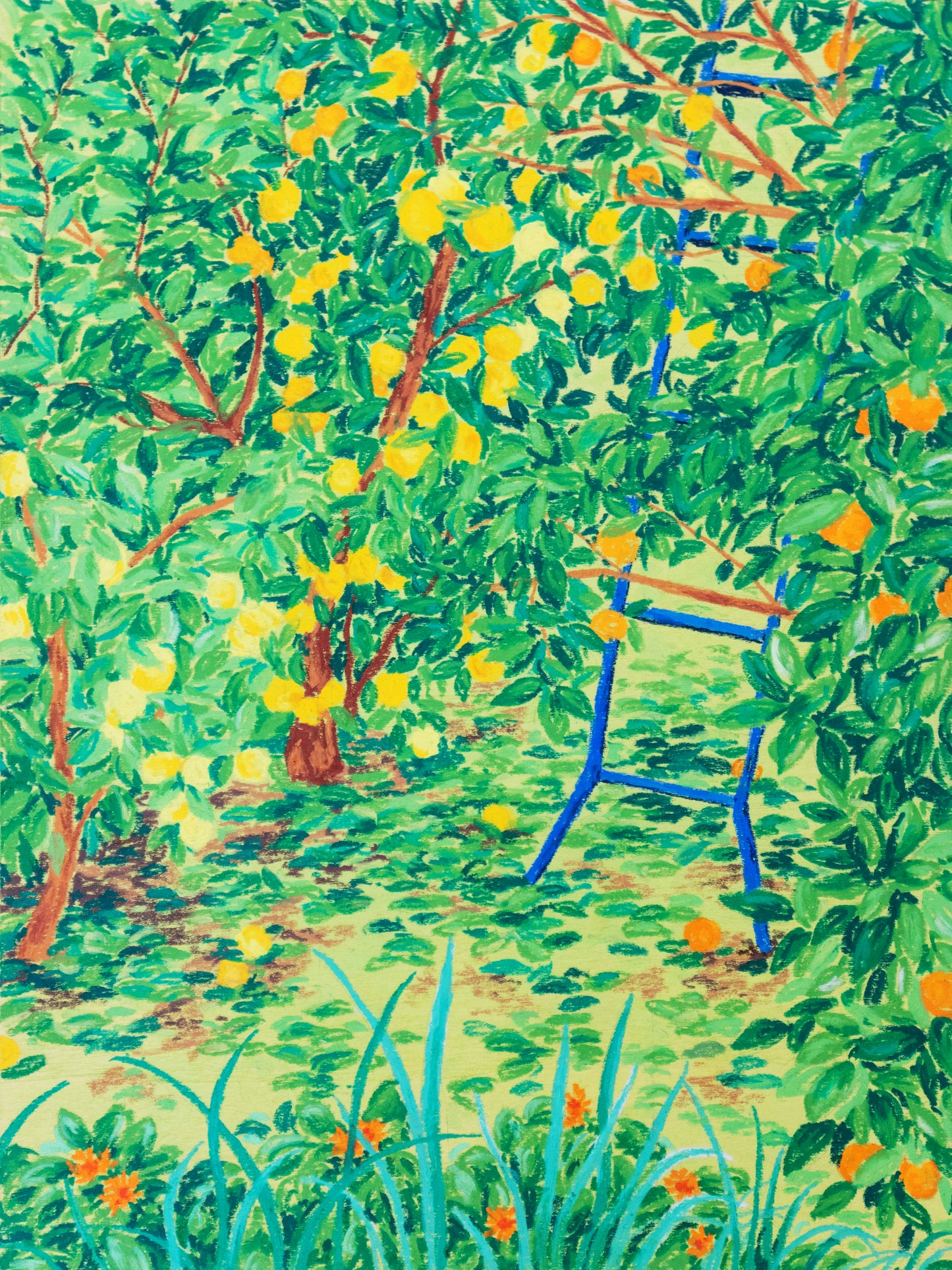 winter pruning - art print