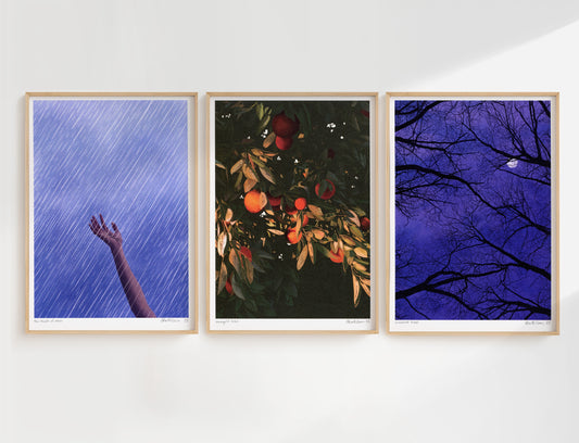 winter mood - art print trio