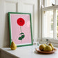 zinnia stem - art print
